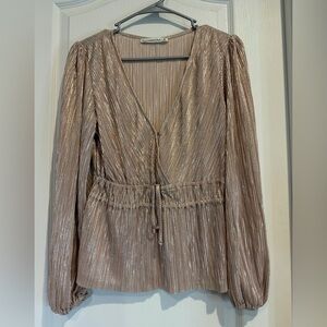 Abercrombie & Fitch Shimmering Gold Blouse